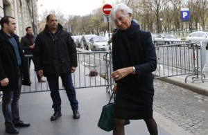 International Monetary Fund Managing Director Christine Lagarde arrives at the Justice court in Paris