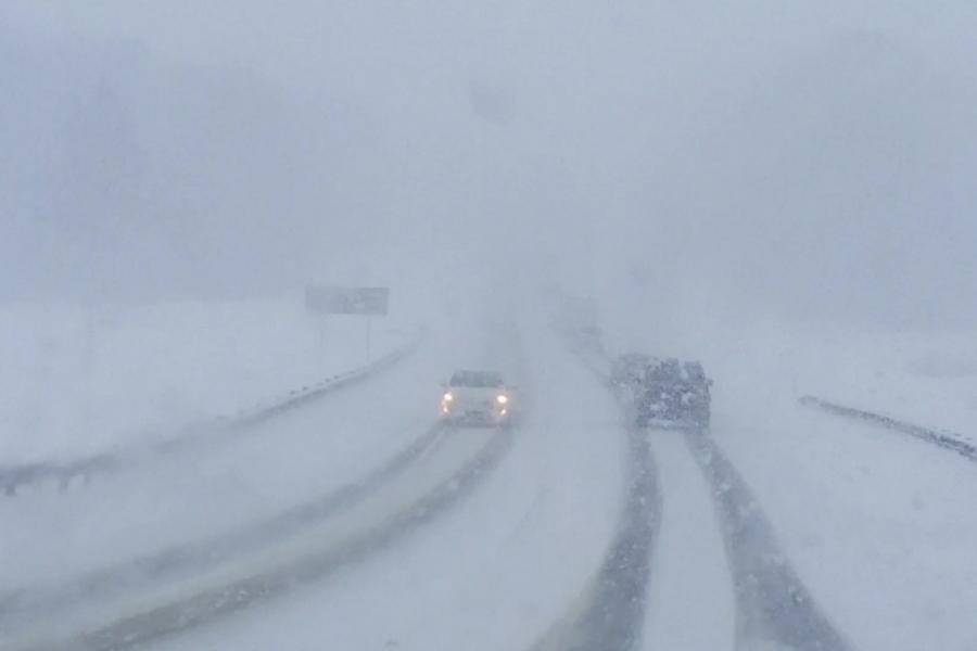 Мгла накрыла кузбасские трассы