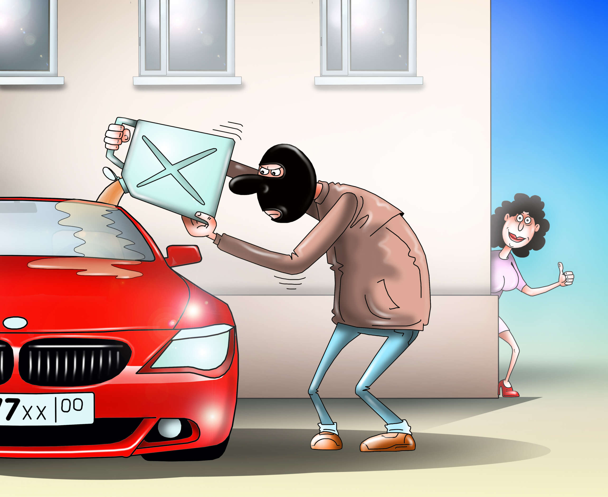 Мимо тёщиной машины без бутылки не хожу 