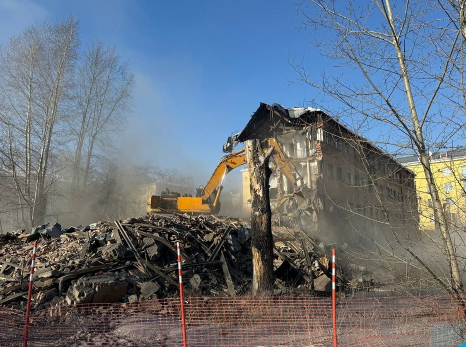 В Новокузнецке начали массово сносить многоэтажки