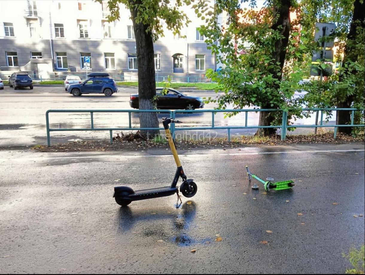 В Новокузнецке электросамокатчик травмировал малолетнего ребёнка