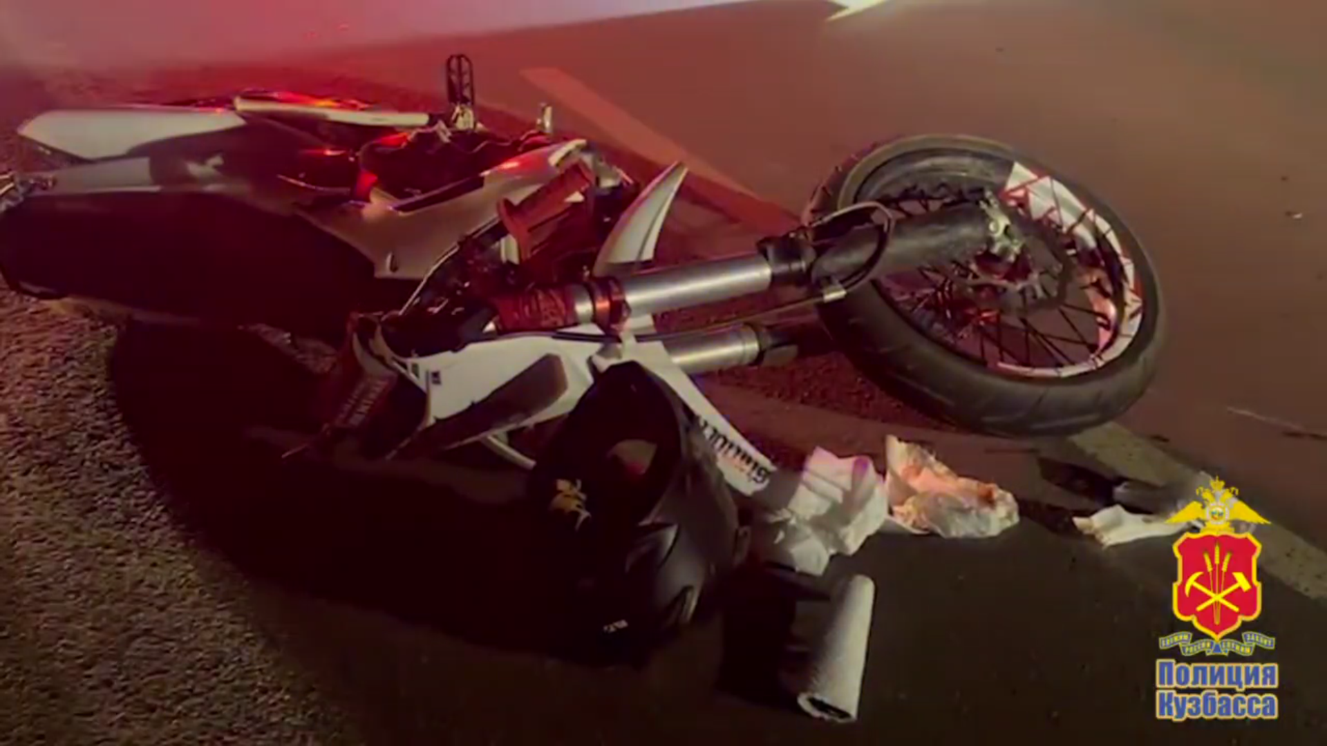 В Новокузнецке погиб 17-летний водитель кроссового мотоцикла