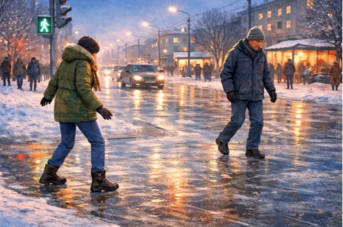 Гололёд в Новокузнецке: что показывает зимняя статистика