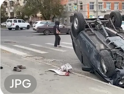 Перевернувшийся автомобиль насмерть сбил женщину-пешехода